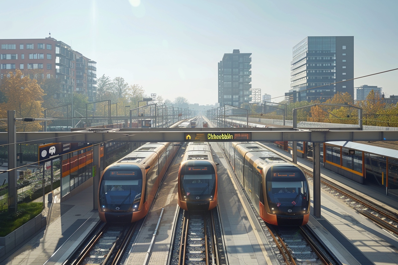 Plan de la ville de Schaerbeek mettant en évidence les meilleurs moyens de transport pour une mobilité optimale